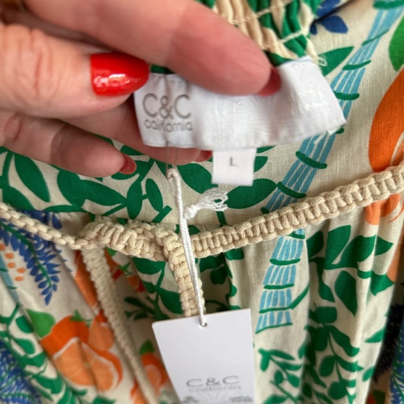 Tropical Print Linen Blend Maxi Skirt with Rope Belt - Picture 7 of 15